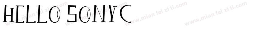 Hello Sonyc字体转换